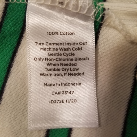 Talbots Scoop Neck Tee - Willow Stripe - NWOT - Picture 5 of 8